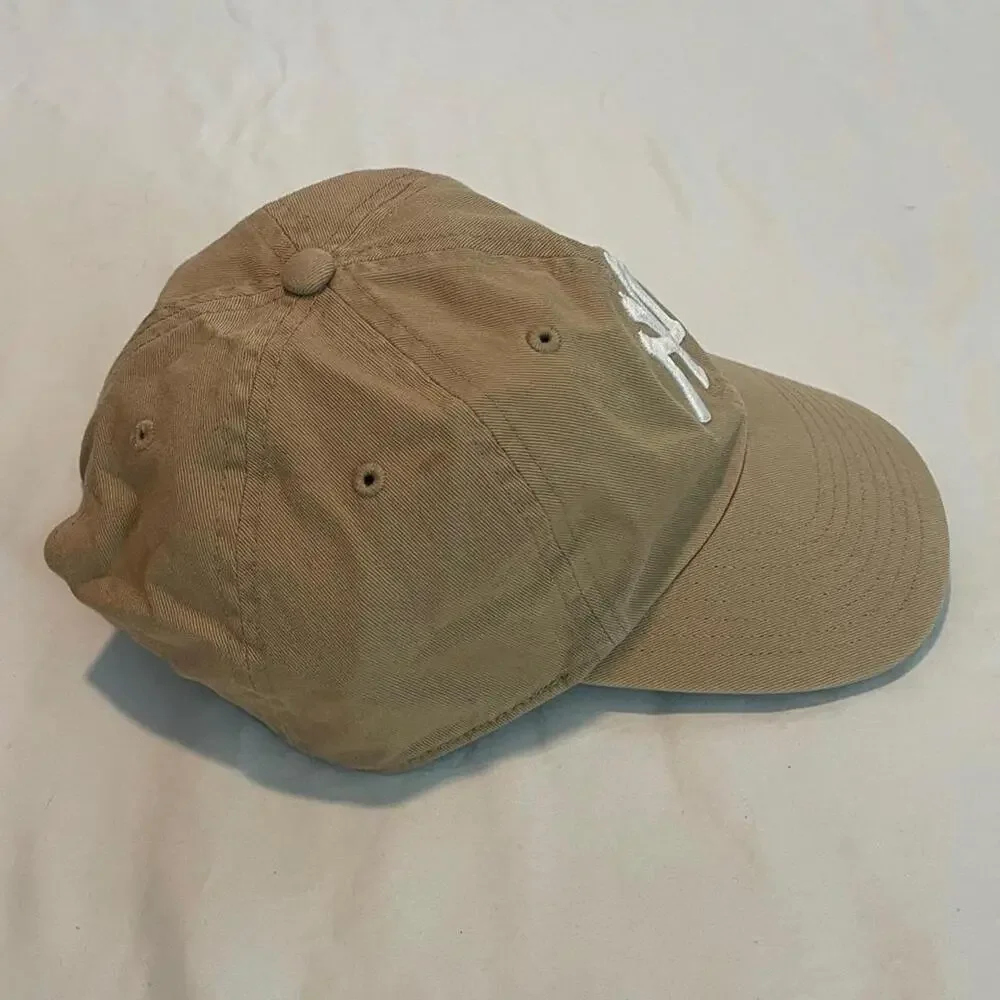 47 Brand New York Yankees Clean Up Hat Khaki Tan Beige NY Slouch Dad Cap MLB